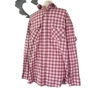 Ariat Pro Series Men's Long Sleeve Shirt Red Plaid Pearl Snap XL